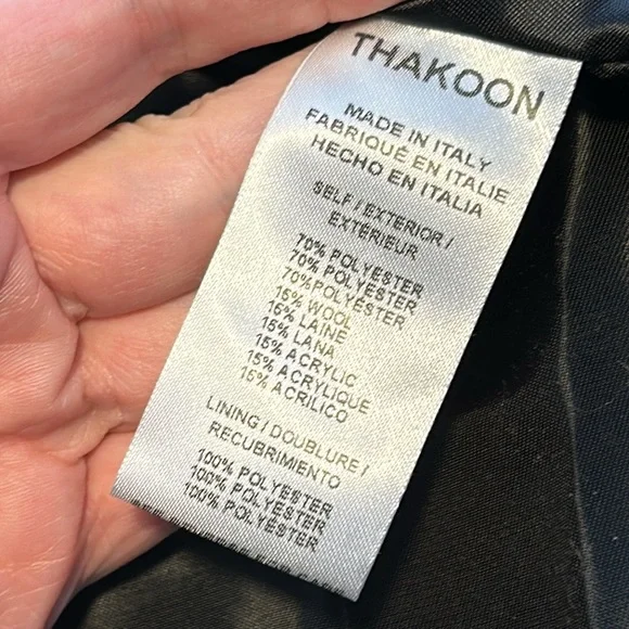 THAKOON Hooded Long Line Teddy Duster Shearling Coat Oversized Relaxed Fit XL - Picture 10 of 14